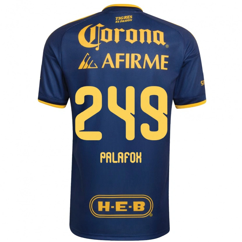 Danxen Heren José Palafox #249 Koninklijk Blauw Geel Uitshirt Uittenue 2026/27 T-Shirt België