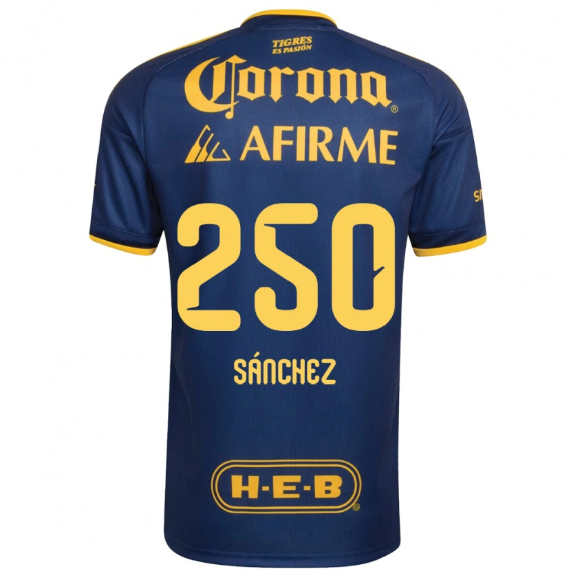 Danxen Heren Fernando Sánchez #250 Koninklijk Blauw Geel Uitshirt Uittenue 2026/27 T-Shirt België