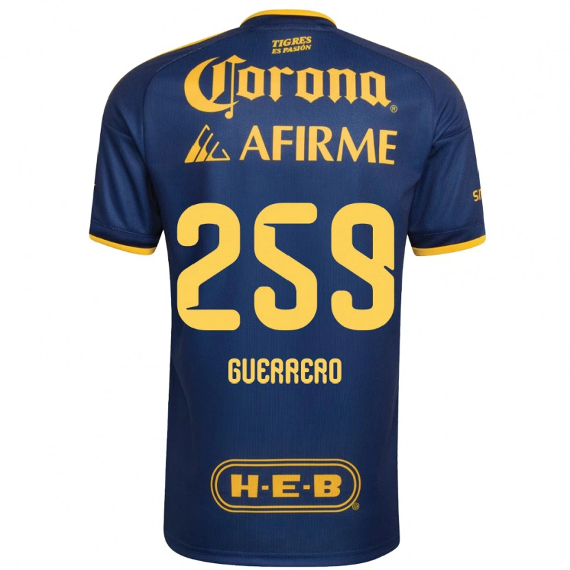 Danxen Heren Erick Guerrero #259 Koninklijk Blauw Geel Uitshirt Uittenue 2026/27 T-Shirt België