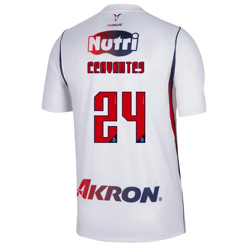 Danxen Heren Alicia Cervantes #24 Wit Marineblauw Rood Uitshirt Uittenue 2026/27 T-Shirt België