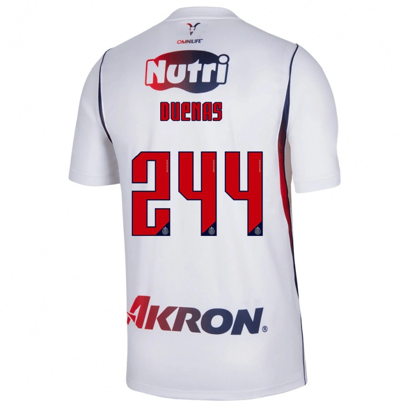 Danxen Heren Omar Dueñas #244 Wit Marineblauw Rood Uitshirt Uittenue 2026/27 T-Shirt België
