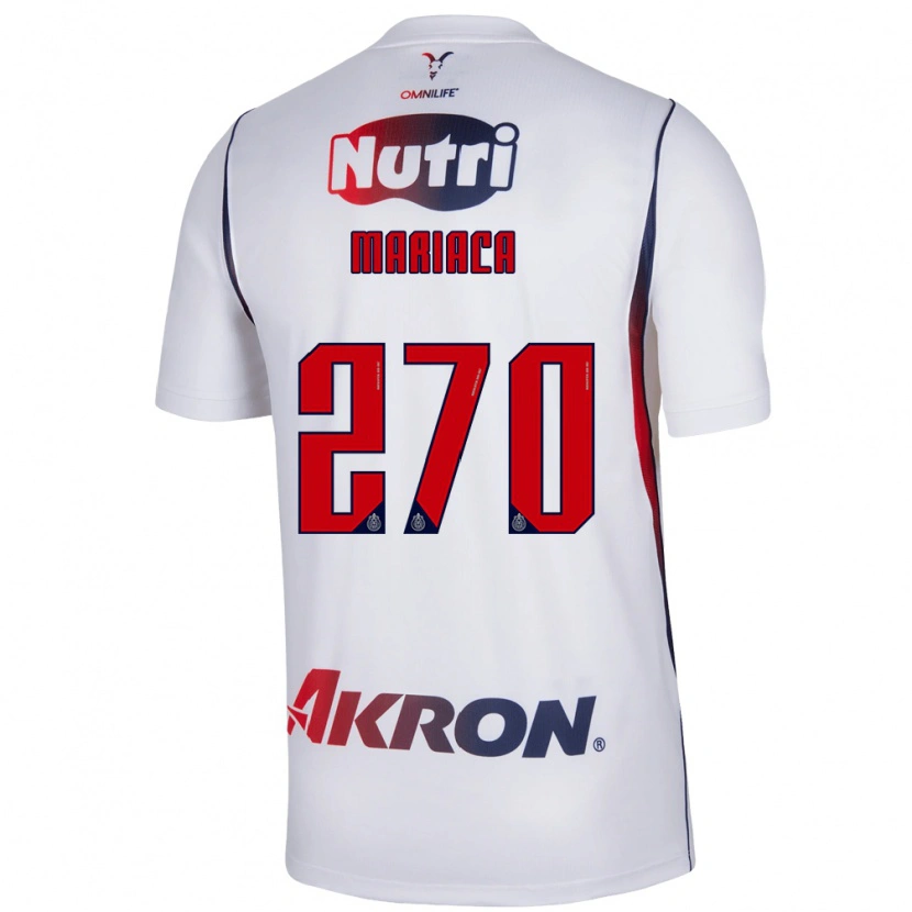 Danxen Heren Aldrin Mariaca #270 Wit Marineblauw Rood Uitshirt Uittenue 2026/27 T-Shirt België