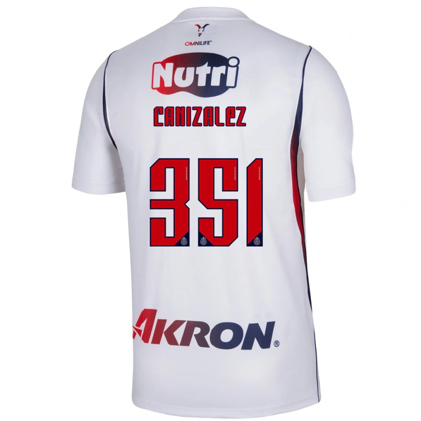 Danxen Heren Djorkaeff Canizalez #351 Wit Marineblauw Rood Uitshirt Uittenue 2026/27 T-Shirt België