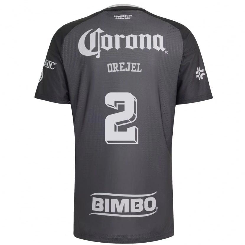 Danxen Heren Jocelyn Orejel #2 Grijs Wit Zwart Uitshirt Uittenue 2026/27 T-Shirt België