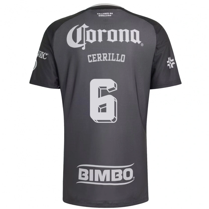 Danxen Heren Edwin Cerrillo #6 Grijs Wit Zwart Uitshirt Uittenue 2026/27 T-Shirt België