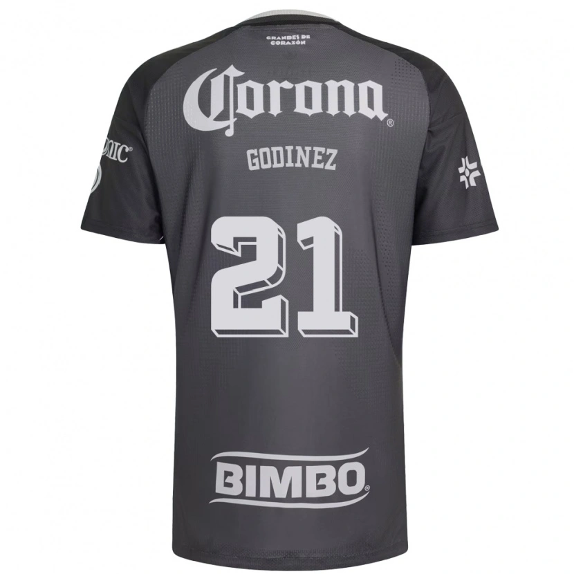 Danxen Heren Alexandra Godinez #21 Grijs Wit Zwart Uitshirt Uittenue 2026/27 T-Shirt België