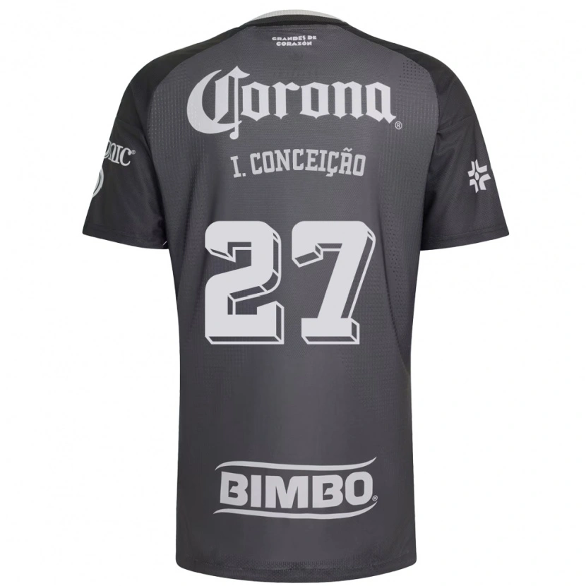 Danxen Heren Ícaro Da Conceição #27 Grijs Wit Zwart Uitshirt Uittenue 2026/27 T-Shirt België