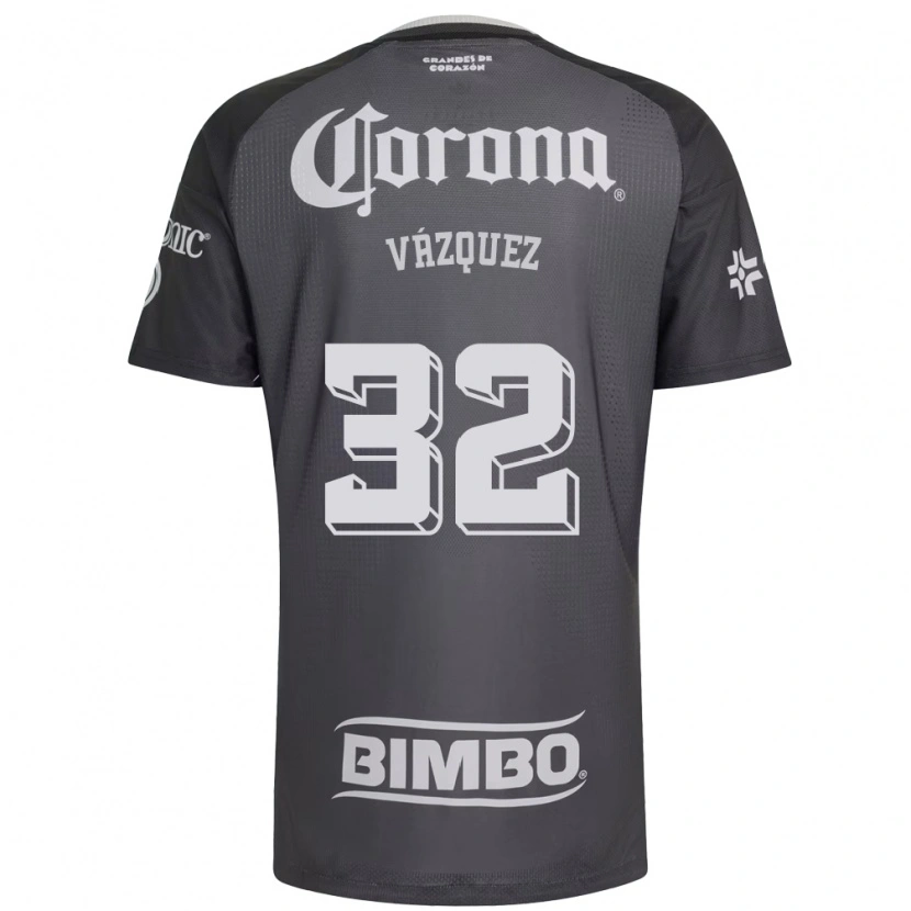 Danxen Heren Miguel Vázquez #32 Grijs Wit Zwart Uitshirt Uittenue 2026/27 T-Shirt België