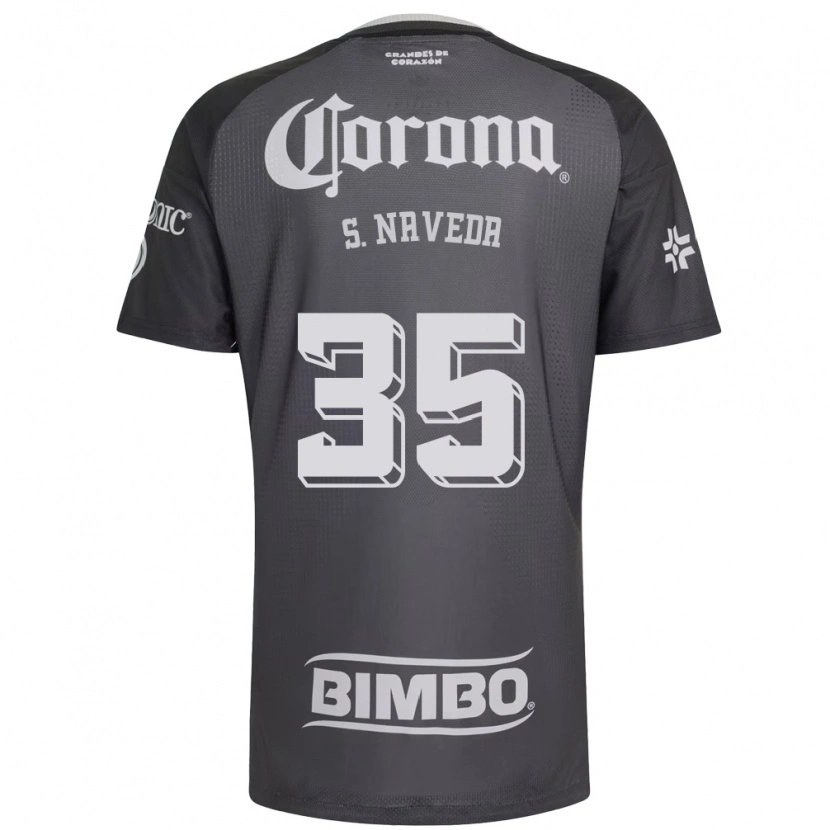 Danxen Heren Santiago Naveda #35 Grijs Wit Zwart Uitshirt Uittenue 2026/27 T-Shirt België