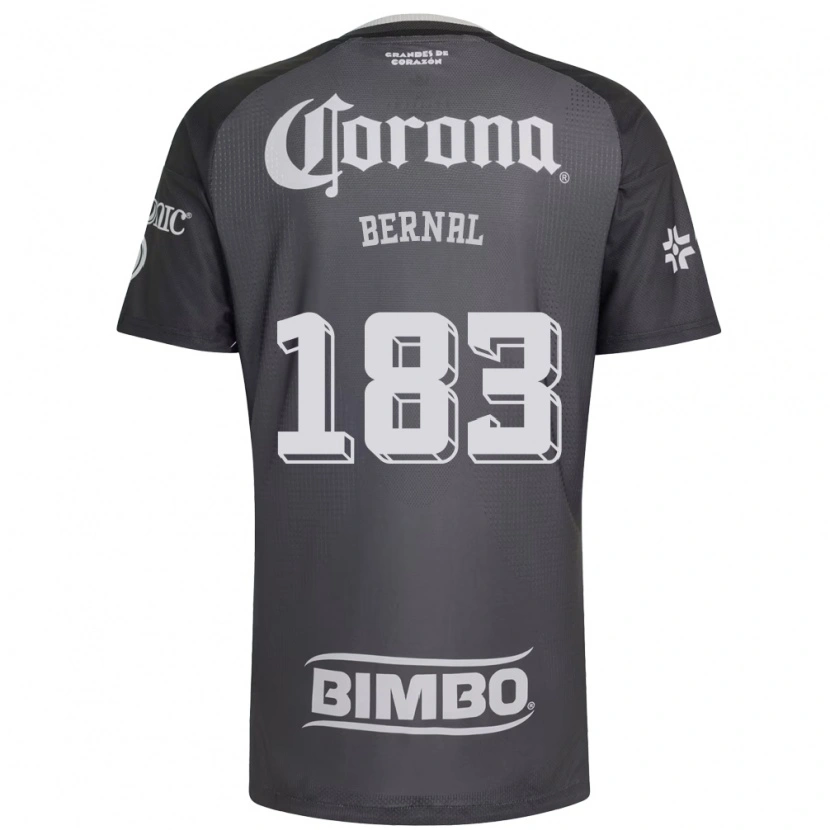 Danxen Heren David Bernal #183 Grijs Wit Zwart Uitshirt Uittenue 2026/27 T-Shirt België