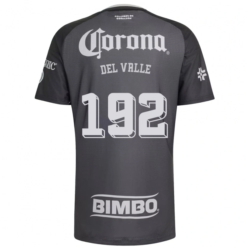 Danxen Heren Yonathan Del Valle #192 Grijs Wit Zwart Uitshirt Uittenue 2026/27 T-Shirt België