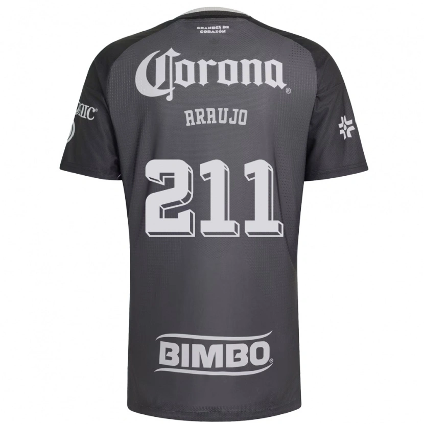 Danxen Heren Andrés Araujo #211 Grijs Wit Zwart Uitshirt Uittenue 2026/27 T-Shirt België