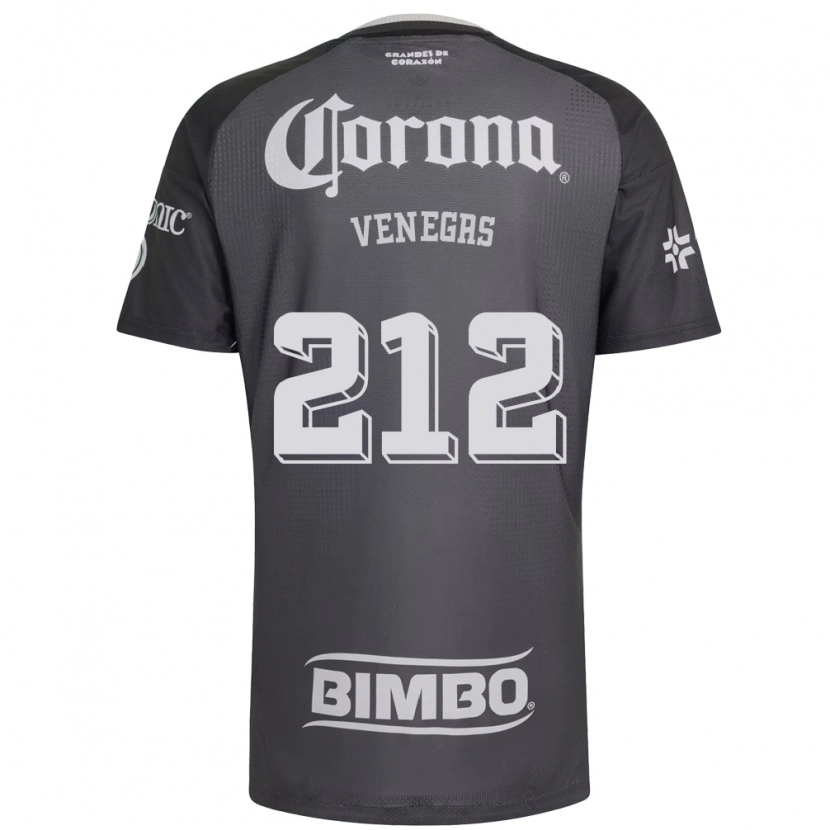 Danxen Heren Sebastián Venegas #212 Grijs Wit Zwart Uitshirt Uittenue 2026/27 T-Shirt België