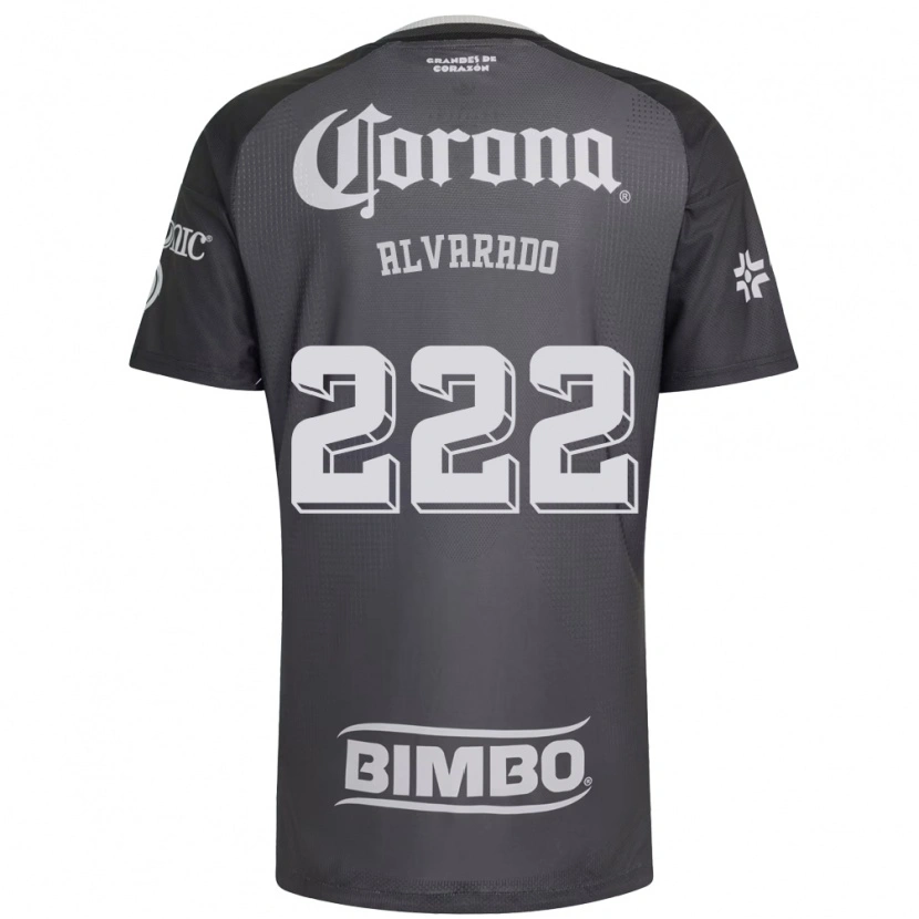 Danxen Heren Daniel Alvarado #222 Grijs Wit Zwart Uitshirt Uittenue 2026/27 T-Shirt België
