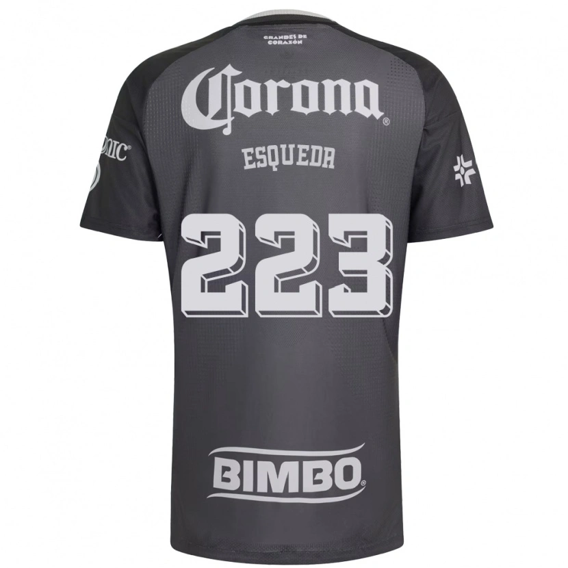 Danxen Heren Diego Esqueda #223 Grijs Wit Zwart Uitshirt Uittenue 2026/27 T-Shirt België