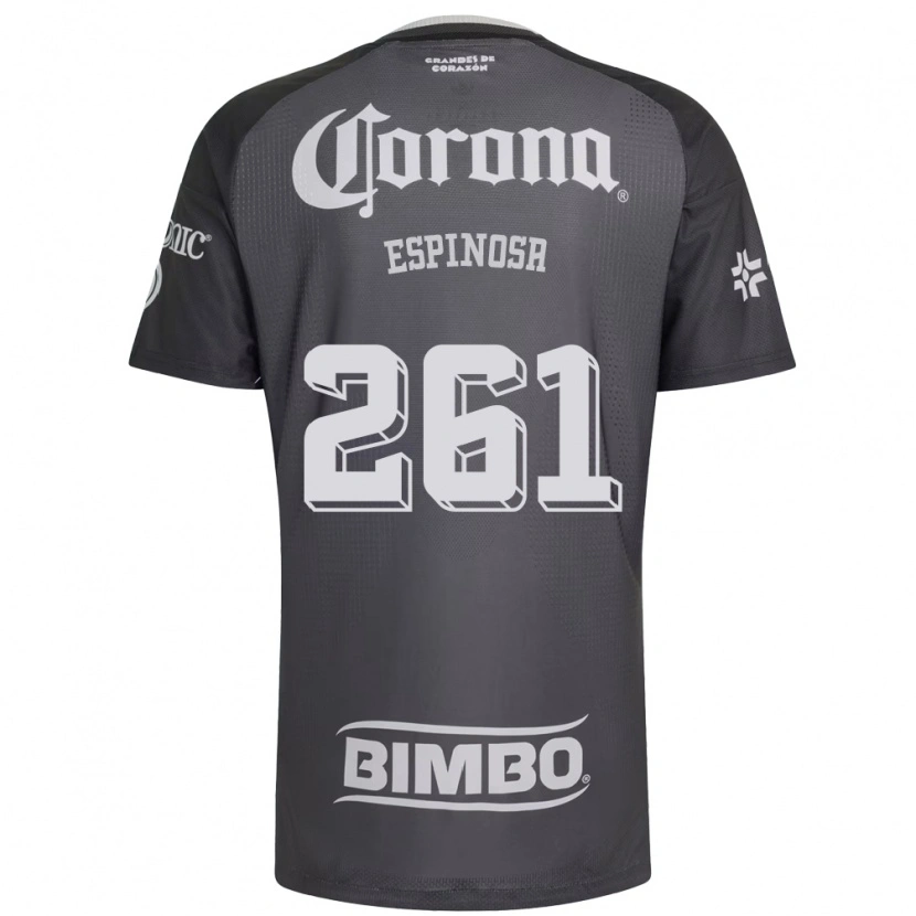 Danxen Heren Diego Espinosa #261 Grijs Wit Zwart Uitshirt Uittenue 2026/27 T-Shirt België