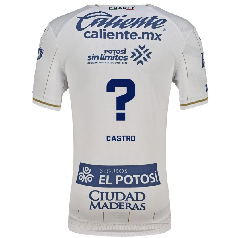 Danxen Heren Juan Castro #0 Wit Blauw Uitshirt Uittenue 2026/27 T-Shirt België