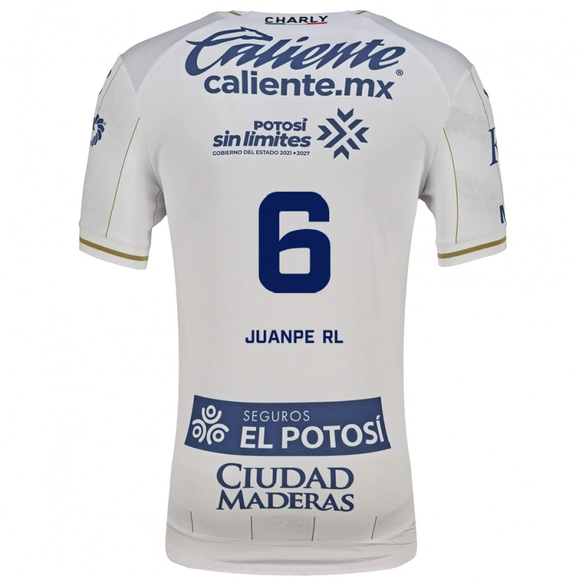 Danxen Heren Juan Pedro Ramírez López #6 Wit Blauw Uitshirt Uittenue 2026/27 T-Shirt België