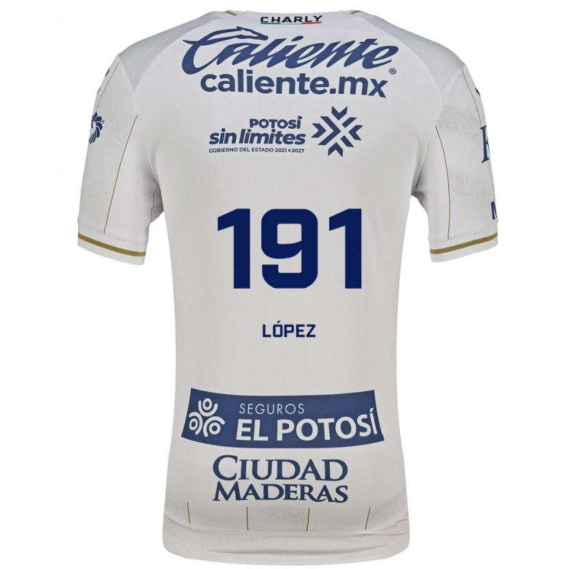 Danxen Heren Juan López #191 Wit Blauw Uitshirt Uittenue 2026/27 T-Shirt België