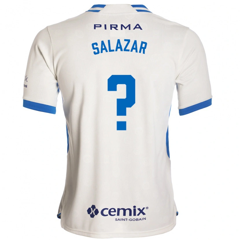 Danxen Heren Fernando Salazar #0 Wit Blauw Rood Uitshirt Uittenue 2026/27 T-Shirt België
