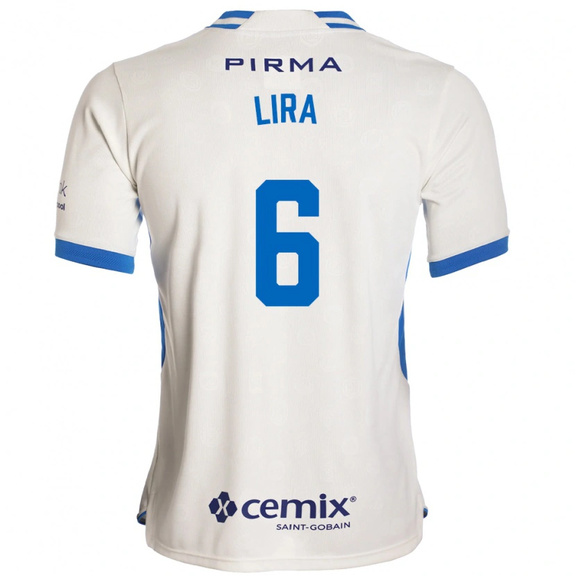 Danxen Heren Érik Lira #6 Wit Blauw Rood Uitshirt Uittenue 2026/27 T-Shirt België