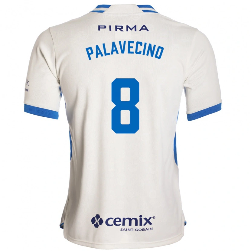 Danxen Heren Agustín Palavecino #8 Wit Blauw Rood Uitshirt Uittenue 2026/27 T-Shirt België
