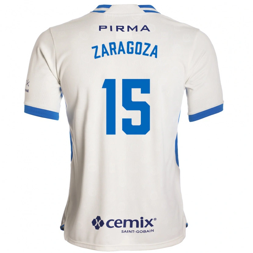 Danxen Heren Nancy Zaragoza #15 Wit Blauw Rood Uitshirt Uittenue 2026/27 T-Shirt België