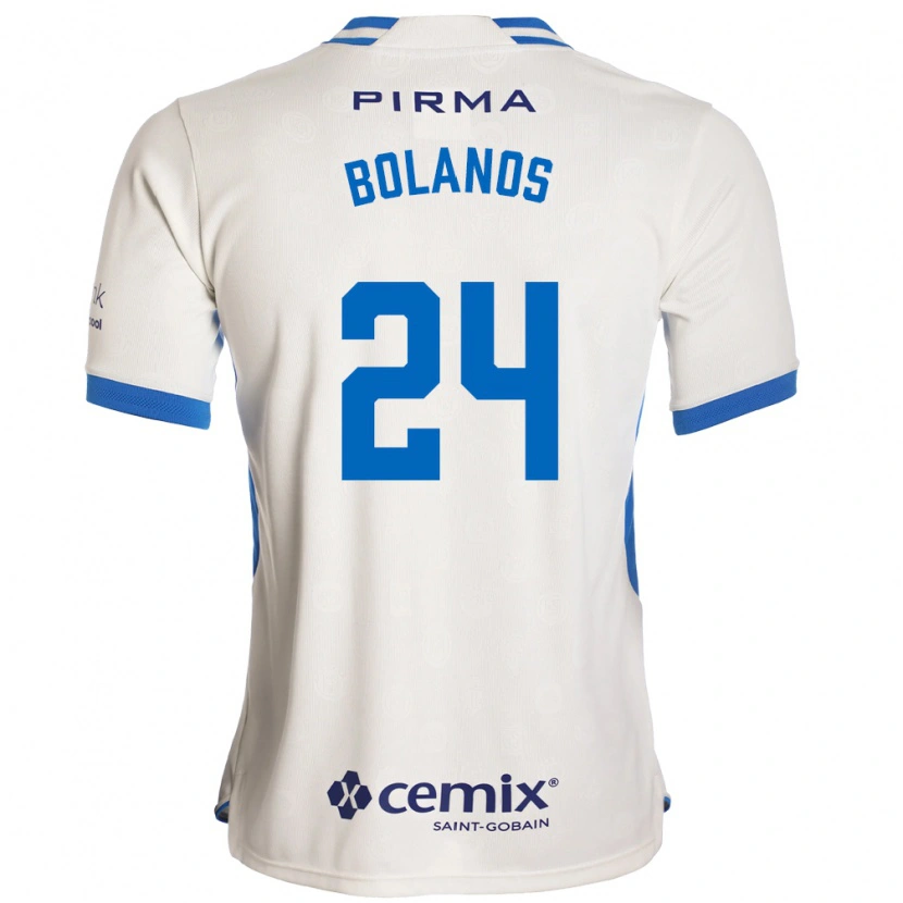 Danxen Heren Jatziry Bolanos #24 Wit Blauw Rood Uitshirt Uittenue 2026/27 T-Shirt België