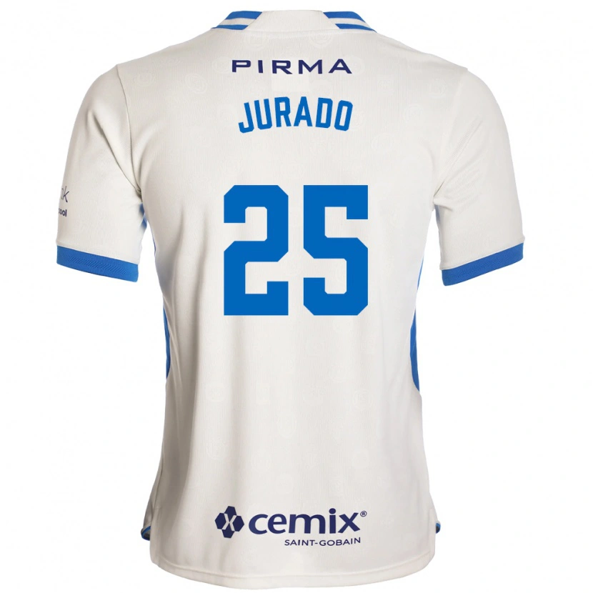 Danxen Heren Sebastian Jurado #25 Wit Blauw Rood Uitshirt Uittenue 2026/27 T-Shirt België