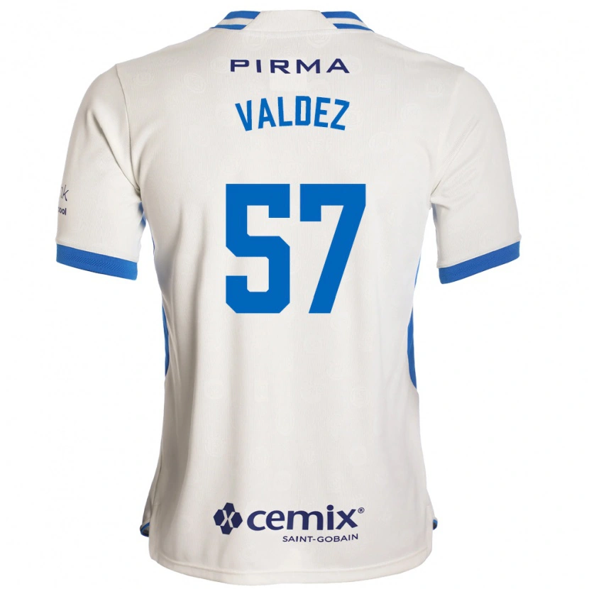 Danxen Heren Diego Valdez #57 Wit Blauw Rood Uitshirt Uittenue 2026/27 T-Shirt België