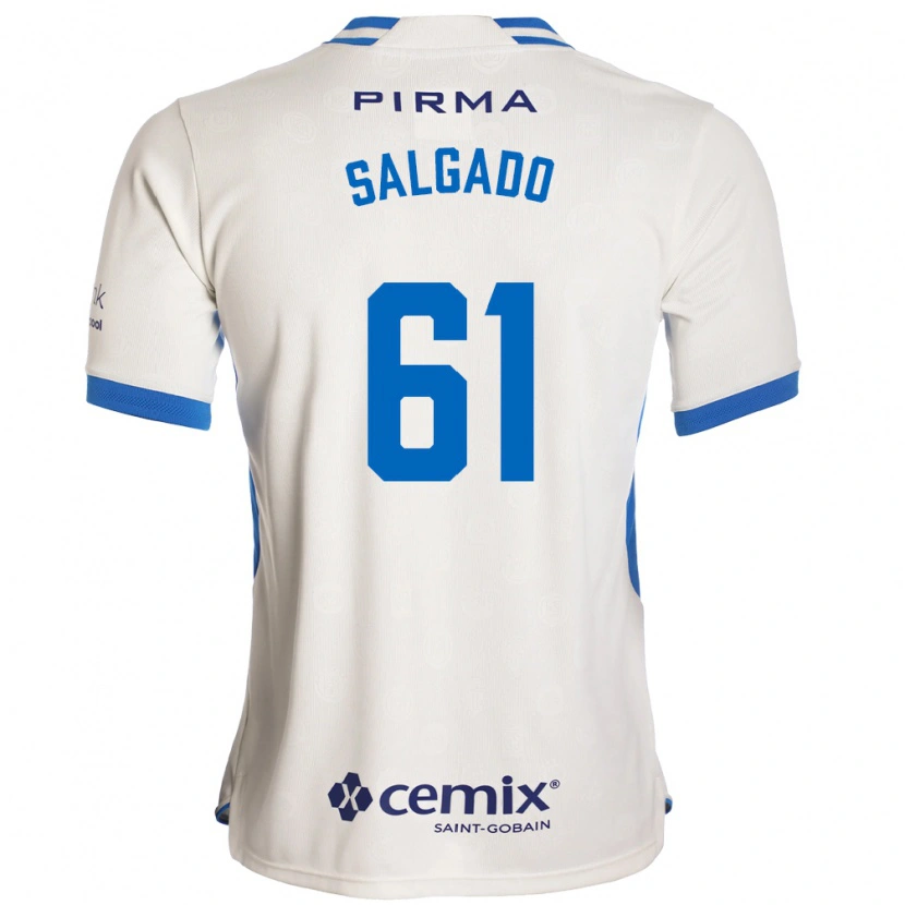 Danxen Heren Bruno Salgado #61 Wit Blauw Rood Uitshirt Uittenue 2026/27 T-Shirt België