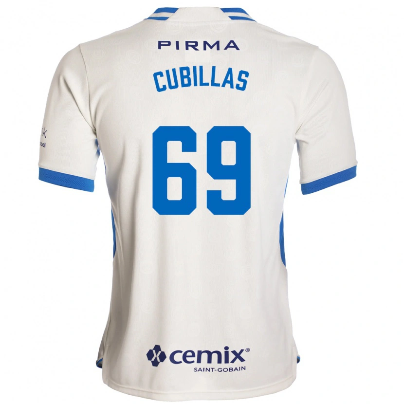 Danxen Heren Andre Cubillas #69 Wit Blauw Rood Uitshirt Uittenue 2026/27 T-Shirt België
