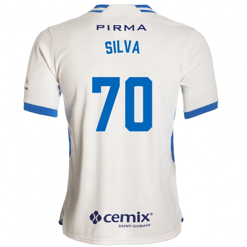 Danxen Heren Iván Silva #70 Wit Blauw Rood Uitshirt Uittenue 2026/27 T-Shirt België