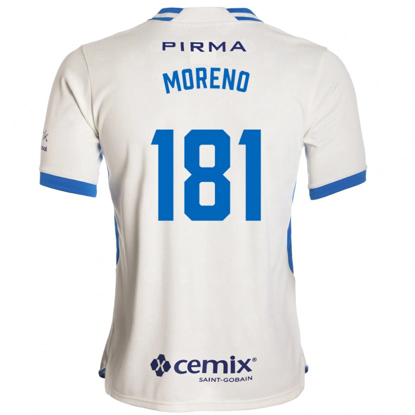 Danxen Heren Roberto Moreno #181 Wit Blauw Rood Uitshirt Uittenue 2026/27 T-Shirt België
