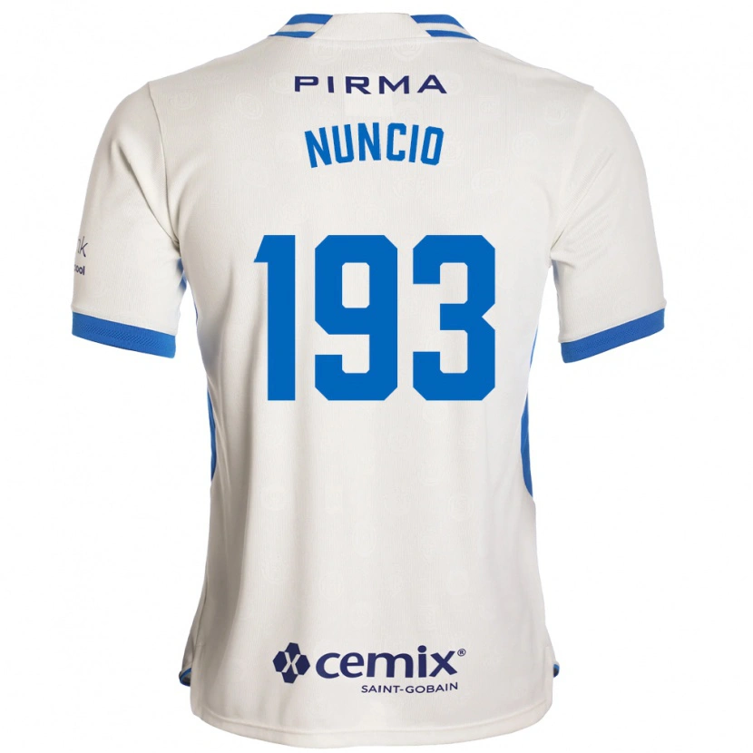 Danxen Heren Jorge Nuncio #193 Wit Blauw Rood Uitshirt Uittenue 2026/27 T-Shirt België