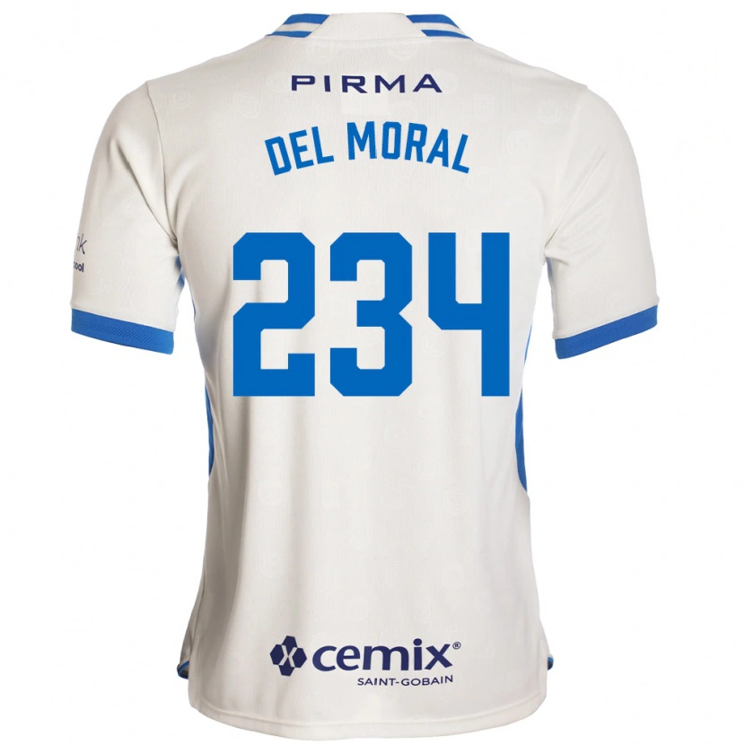 Danxen Heren Matías Del Moral #234 Wit Blauw Rood Uitshirt Uittenue 2026/27 T-Shirt België