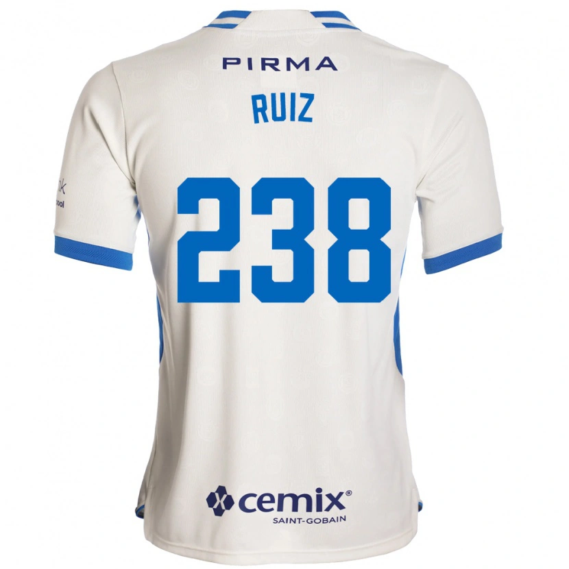 Danxen Heren Abel Ruiz #238 Wit Blauw Rood Uitshirt Uittenue 2026/27 T-Shirt België