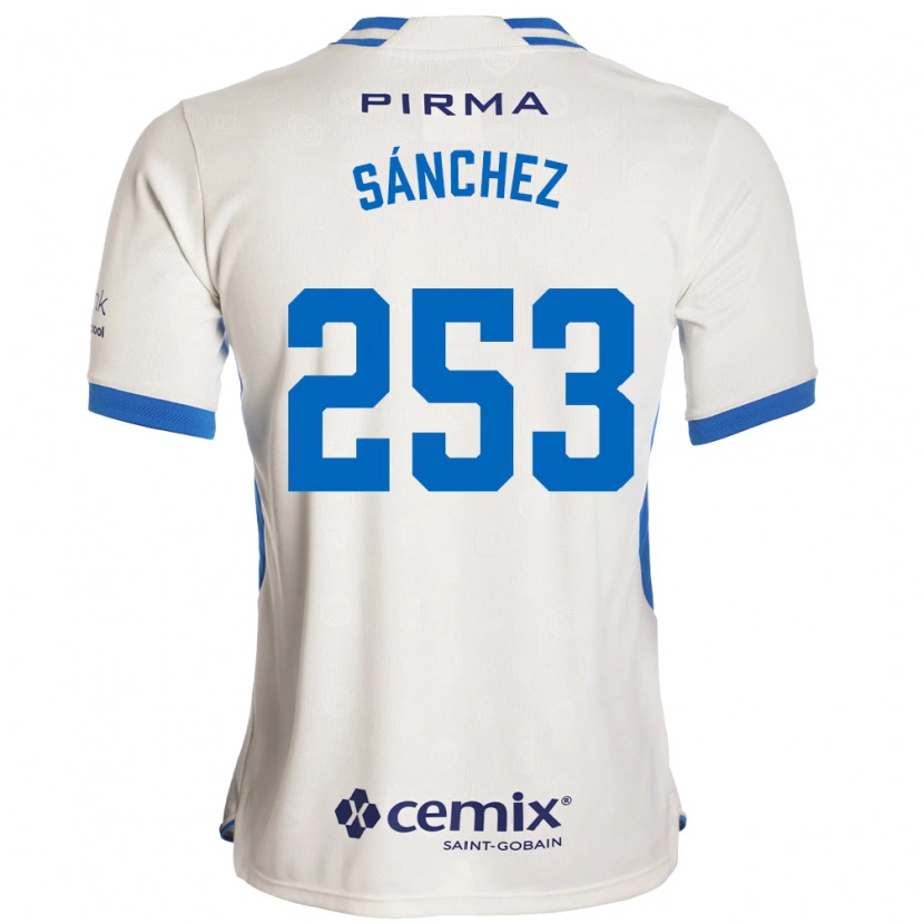 Danxen Heren Pablo Sánchez #253 Wit Blauw Rood Uitshirt Uittenue 2026/27 T-Shirt België