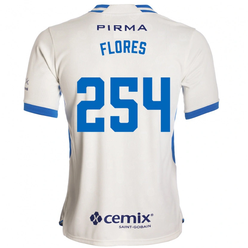 Danxen Heren Derek Flores #254 Wit Blauw Rood Uitshirt Uittenue 2026/27 T-Shirt België