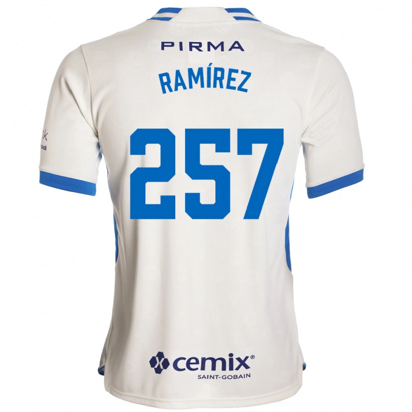 Danxen Heren Jacobo Ramírez #257 Wit Blauw Rood Uitshirt Uittenue 2026/27 T-Shirt België