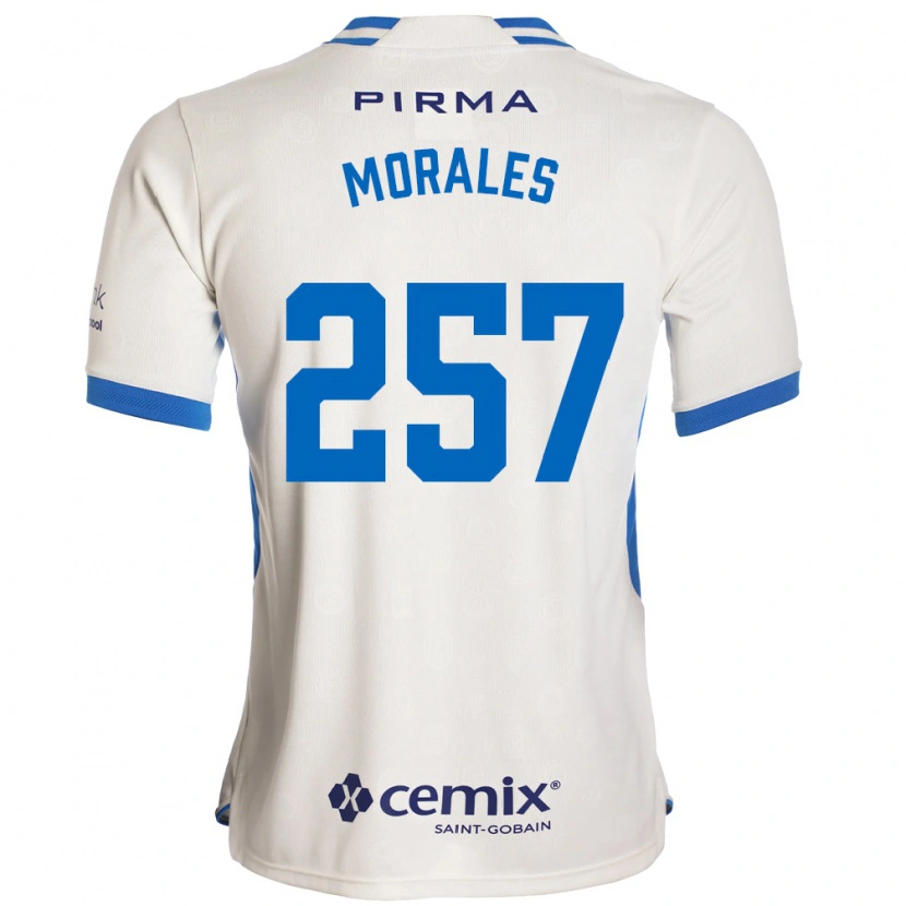 Danxen Heren Diego Morales #257 Wit Blauw Rood Uitshirt Uittenue 2026/27 T-Shirt België