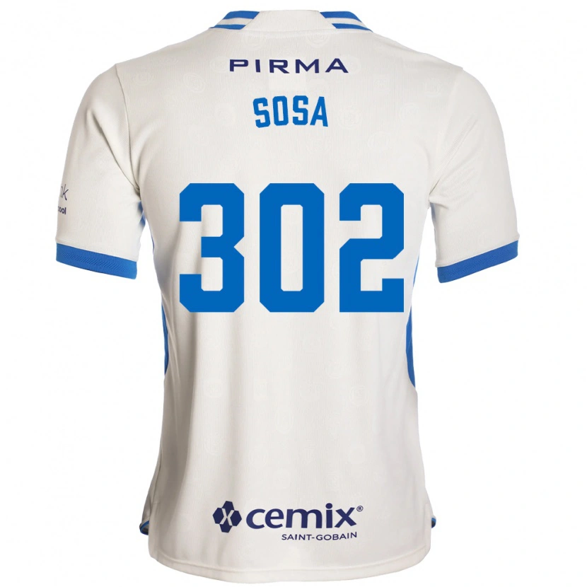 Danxen Heren Dustyn Sosa #302 Wit Blauw Rood Uitshirt Uittenue 2026/27 T-Shirt België