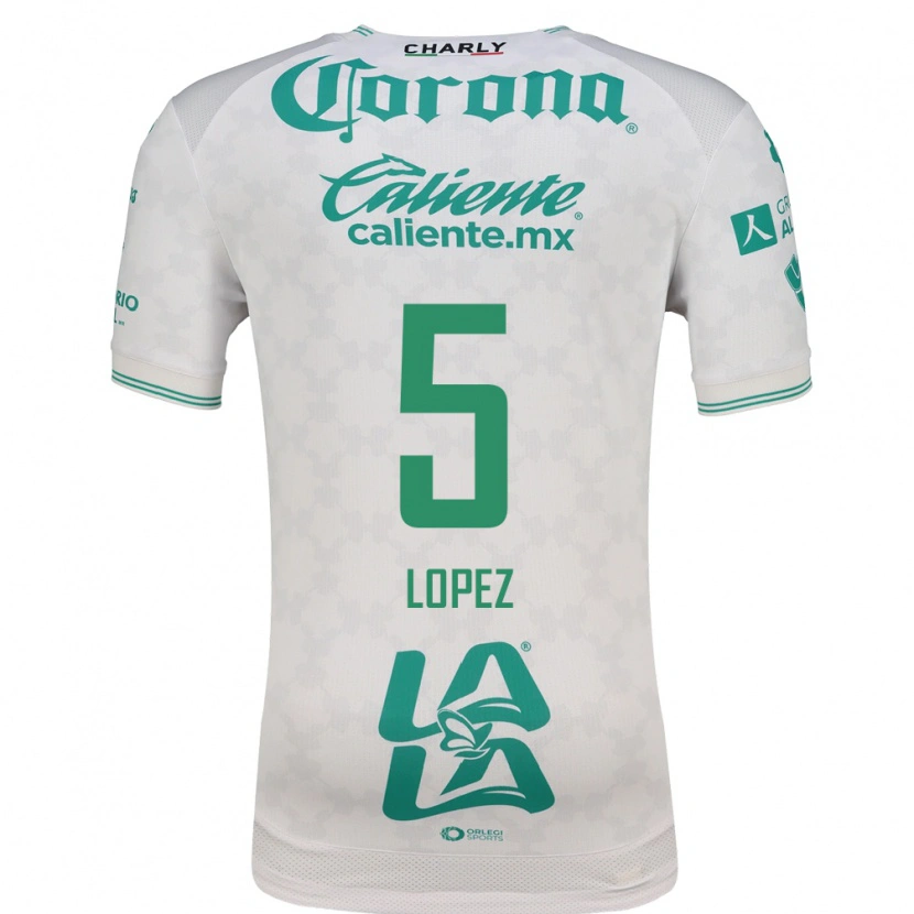 Danxen Heren Aldo López #5 Lichtgroen Wit Uitshirt Uittenue 2026/27 T-Shirt België
