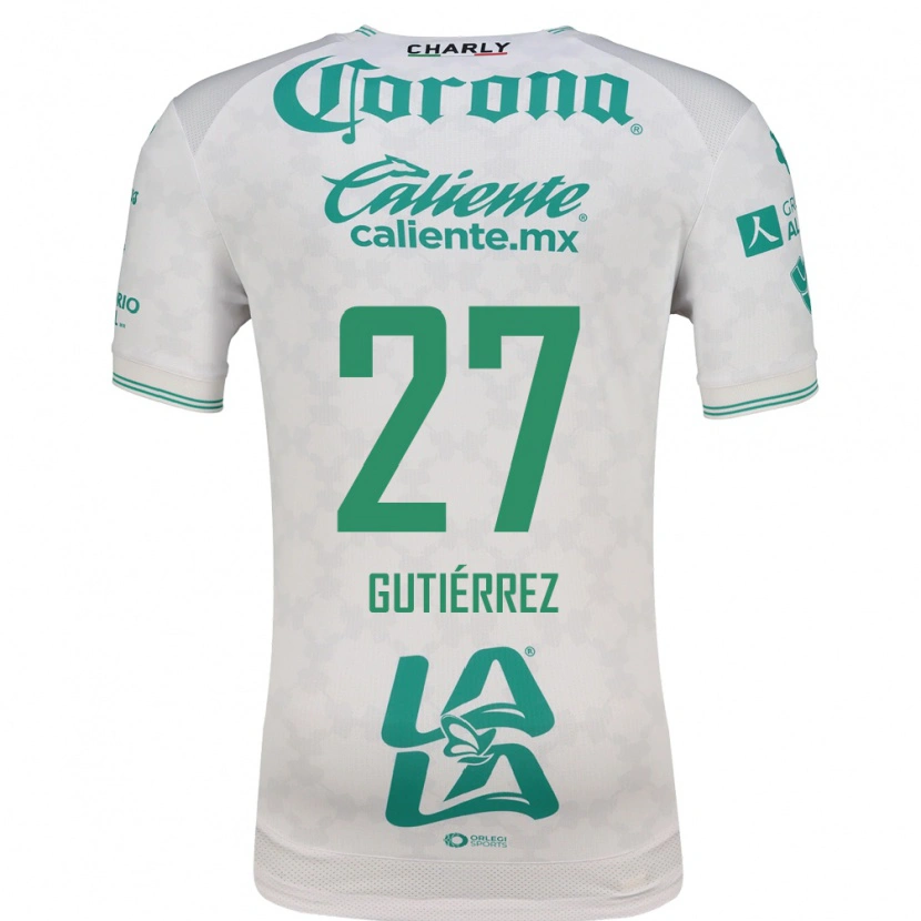 Danxen Heren Luis Gutiérrez #27 Lichtgroen Wit Uitshirt Uittenue 2026/27 T-Shirt België