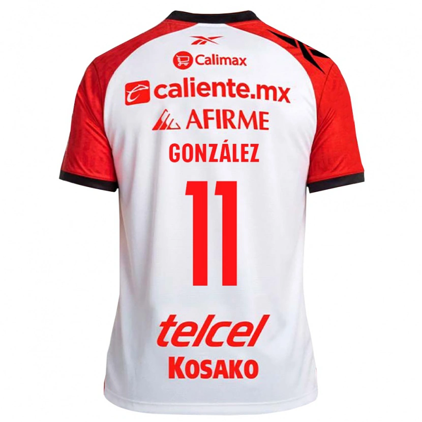 Danxen Heren Francisco González #11 Wit Zwart Rood Uitshirt Uittenue 2026/27 T-Shirt België