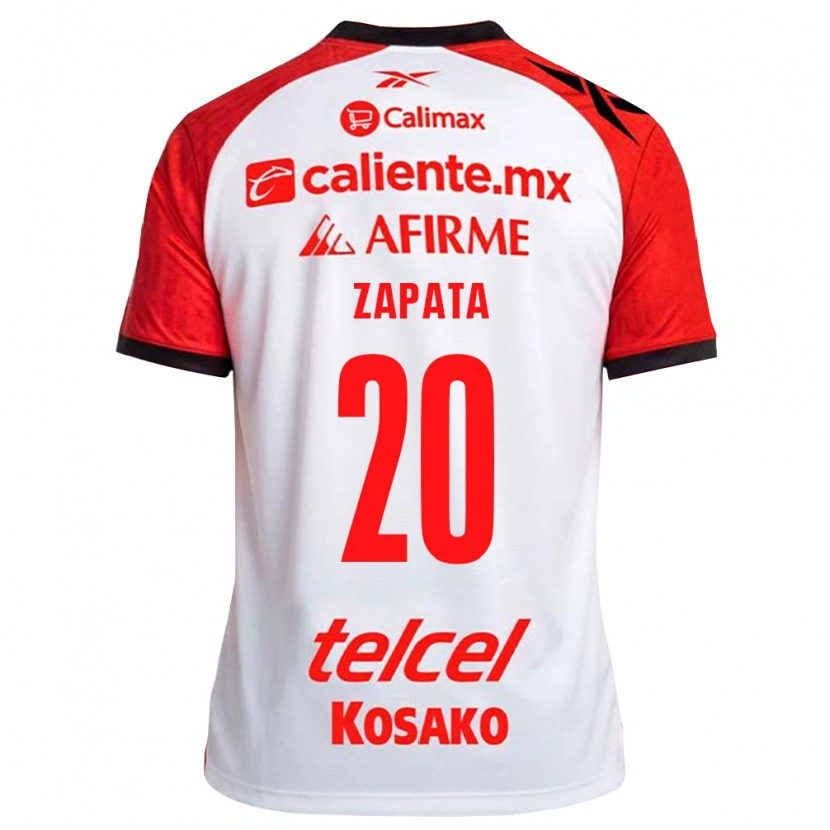 Danxen Heren Ángel Zapata #20 Wit Zwart Rood Uitshirt Uittenue 2026/27 T-Shirt België