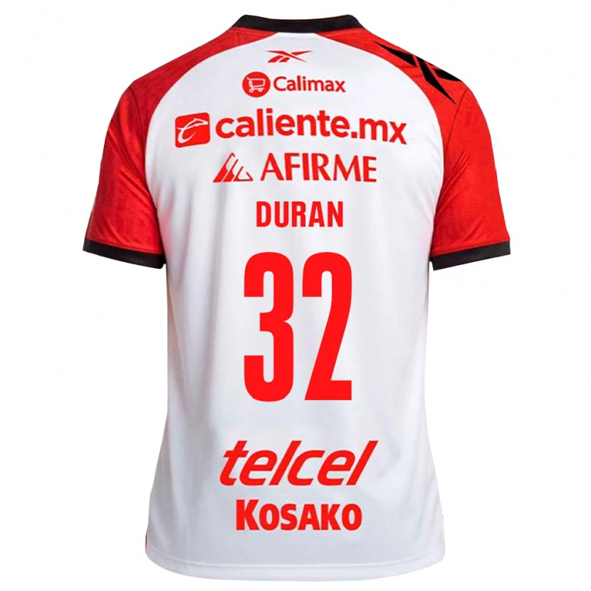 Danxen Heren Ailed Duran #32 Wit Zwart Rood Uitshirt Uittenue 2026/27 T-Shirt België