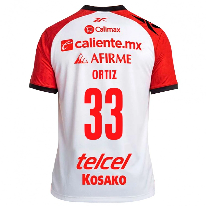 Danxen Heren Pablo Ortiz #33 Wit Zwart Rood Uitshirt Uittenue 2026/27 T-Shirt België