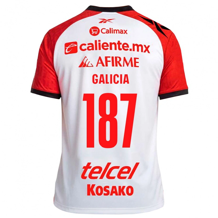 Danxen Heren Carlos Galicia #187 Wit Zwart Rood Uitshirt Uittenue 2026/27 T-Shirt België