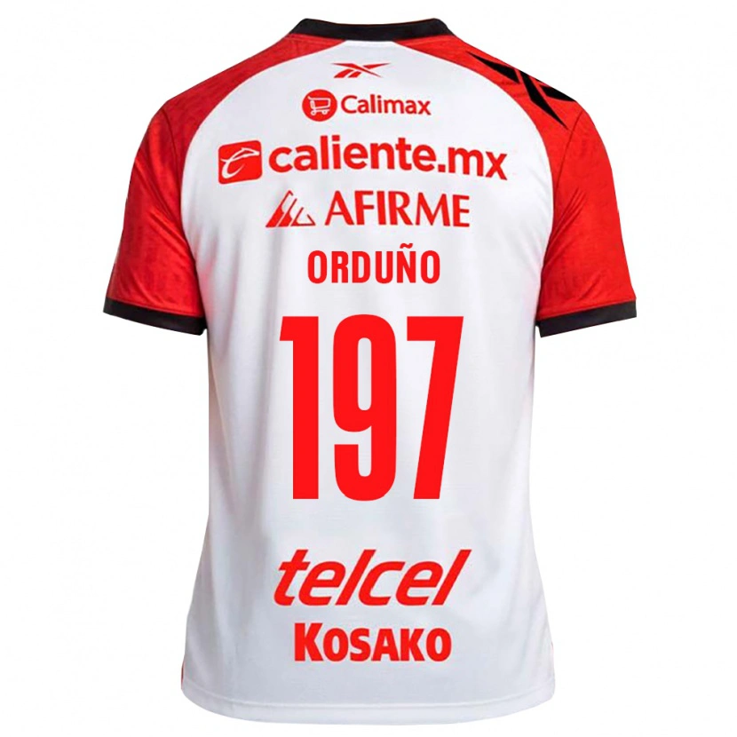 Danxen Heren David Orduño #197 Wit Zwart Rood Uitshirt Uittenue 2026/27 T-Shirt België
